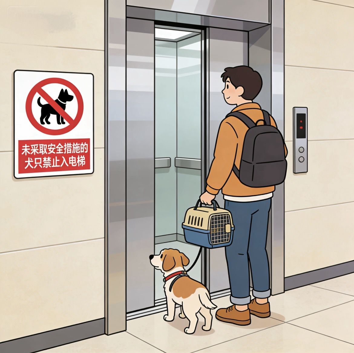 四川：明年5月1日起，未采取安全措施的犬只禁入电梯