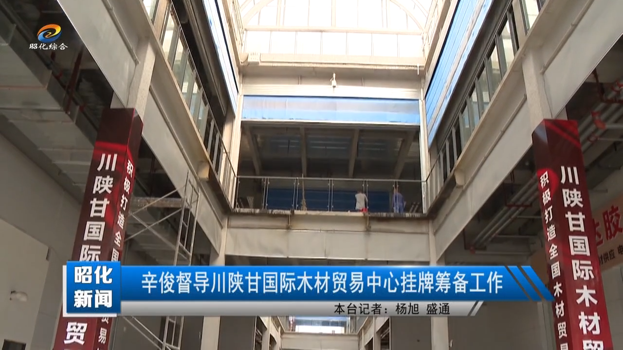 【昭化新闻】辛俊督导川陕甘国际木材贸易中心挂牌筹备工作