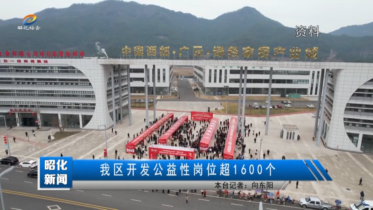 【昭化新闻】我区开发公益性岗位超1600个