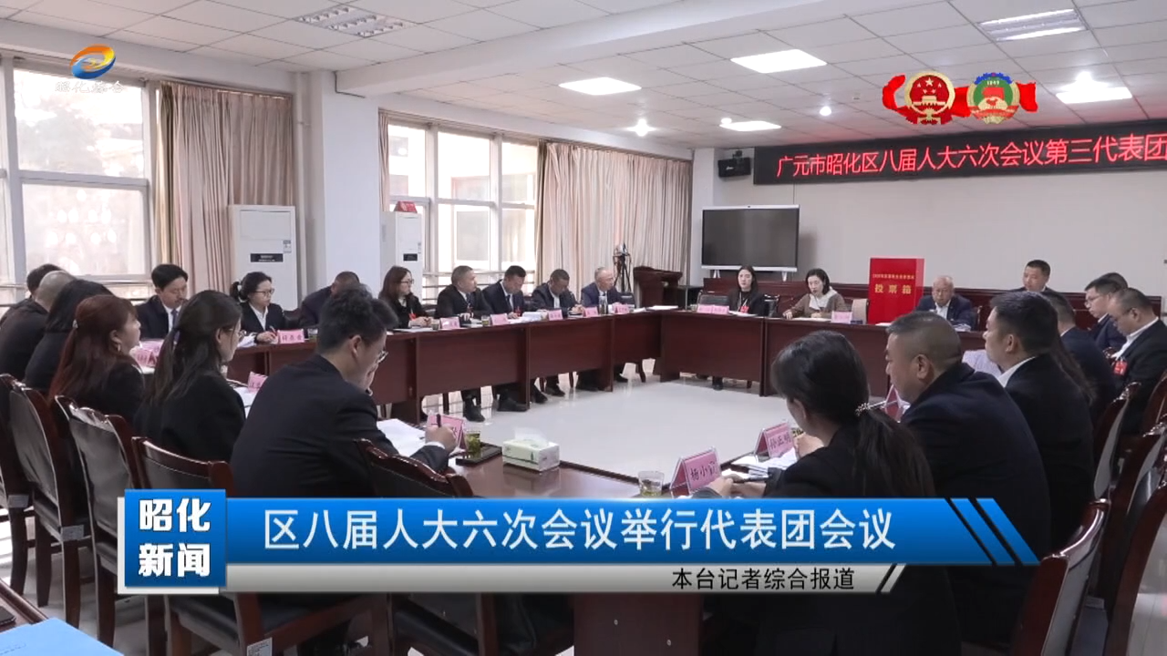 【昭化新闻】区八届人大六次会议举行代表团会议