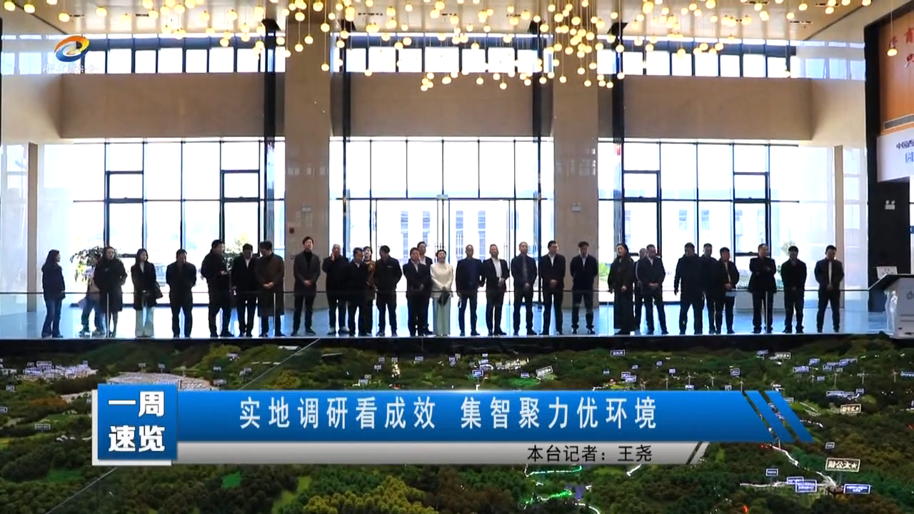 【一周速览】实地调研看成效 集智聚力优环境