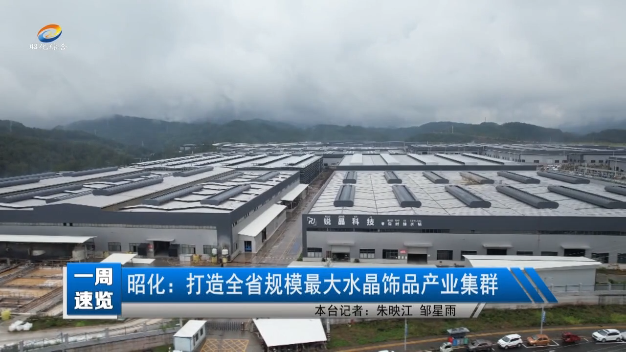 【一周速览】打造全省规模最大水晶饰品产业集群